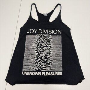 Vintage Joy Divison Unknown Pleasures Tank Top Shirt Womens Medium Black USA